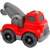 Cilgro Sleepwagen met licht en geluid, voor jongens, 16 cm, rood