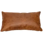 Bronx71 Sierkussen Kyla eco-leer cognac 25 x 45 cm.