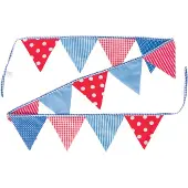 Generique Drapeaux de coton bleu / rouge