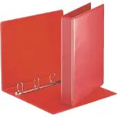 Esselte Presentatieringband panorama A4 4-rings D-mechaniek 20mm PP rood - 3 stuks