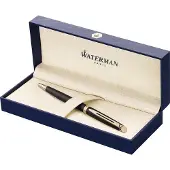 Waterman Hémisphère rollerball pen | matzwart met 23-karaats gouden trim | fijne punt | zwarte inkt | geschenkverpakking