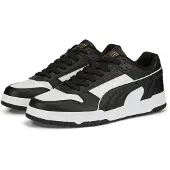 Puma Rebound Game Low Sneakers Zwart Wit Goud