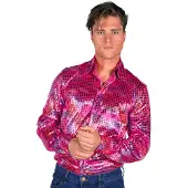 Coppens Heren disco blouse pink | Maat Xxl |
