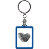 Deknudt Frames sleutelhanger S59NK6 - blauw - metaal - pasfoto 3,5x4,5