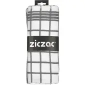 Ziczac Theedoek Katoen Grijs (set van 3)