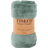 Tiseco Plaid Home Studio Cosy Sage Green-180 x 220 cm