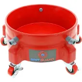 Grit Guard Red 5 Caster Bucket Dolly