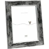 Deknudt Frames fotolijst S45YE2 - zwart met zilver biesje - 20x25 cm