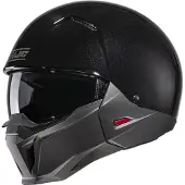 HJC i20 Solid Zwart / Semi Flat Titanium Jethelm Maat 2XL