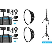 Nanlite Forza 60 II LED Dual Kit (w/ Light Stand & Soft...
