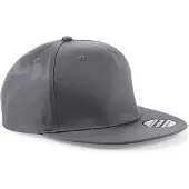 Beechfield '5 Panel Snapback Rapper Cap' Grijs
