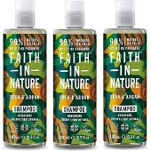 Faith In Nature - Shea & Argan Shampoo - 400ml - 3 Pak
