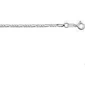 The Jewelry Collection Zilveren Armband figaro 2 1001889 18 cm