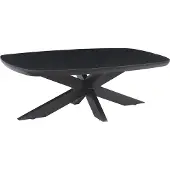 Natur24 salontafel jesper black 120 mangohout / gecoat staal