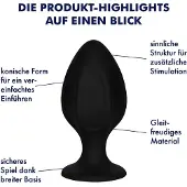 EIS Gestructureerde buttplug van (diverse maten)