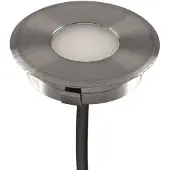 EVN L67100640 Grondspot inbouwlamp, Ø 4,5 cm, 4.000 K L6710, alu / grijs / zink, Roestvrij staal, Modern
