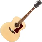 Guild F-2512E Jumbo Electro Acoustic Guitar Natural