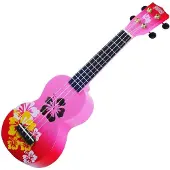 Mahalo Hibiscus Hibiscus Red Burst Sopraanukelele