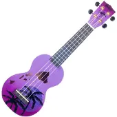 Mahalo Hawaii Hawaii Purple Burst Sopraanukelele