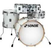 Sonor AQ2 20 5pc Complete Drum Kit With Hardware & Throne White Pearl