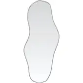 vidaXL Wandspiegel 100x45 cm zilverkleurig