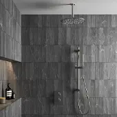 Saniclear Exclusive inbouw regendouche met 30cm hoofddouche, plafondarm en glijstang RVS