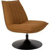 White Label Fauteuil Lounge Jax Ochre Bouclé