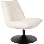 White Label Fauteuil Lounge Jax Off White Bouclé