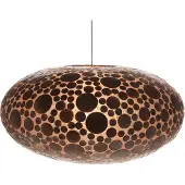 Design Hanglamp Ufo handgemaakt woonkamer slaapkamer coins gold capiz schelp Ø 60 cm