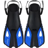 Atlantis Snapper - Zwemvliezen - Flippers - Volwassenen - Zwart/Blauw - 37-41
