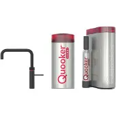 Quooker Fusion Square 5-in-1 kraan met COMBI+ reservoir en CUBE Zwart