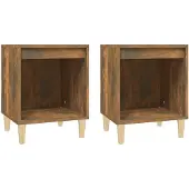 vidaXL Nachtkastjes 2 st 40x35x50 cm gerookt eikenkleurig