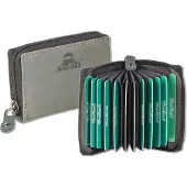 Woodland RFID Waaier Creditcardhouder met Rits | 13 Pasjes | Grijs