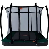 Avyna Trampoline Pro-Line FlatLevel 380 x 255 + Royal Class Veiligheidsnet Groen