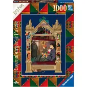 Ravensburger Puzzel 1000 stukjes - Harry Potter onderweg naar Zweinstein (Harry Potter MinaLima Collectie) -