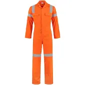 Coppens Hoge zichtbaarheids overall oranje - 100% katoen - Landen & Culturen | Maat 62 + |