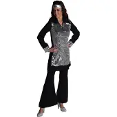 Coppens Hippie broek zwart - 100% Polyester / Woven fabric - Retro kleding s | Maat Xl |