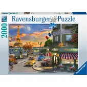 Ravensburger Puzzel 2000 stukken - Een romantische avond in Parijs - - Puzzel voor volwassenen - Vanaf 14 jaar