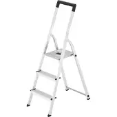 Hailo Trapladder L40 Easyclix Zilver, zwart 3 43 x 136 cm