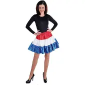 Coppens Volangen stroken rok rood wit blauw | Maat S |