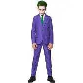 Suitmeister kostuum halloween The Joker paars/wit Jongens Polyester Reverskraag - maat 98/116