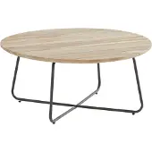 4 Seasons Outdoor 4SO Axel lounge tuintafel Teak rond 90 cm - |