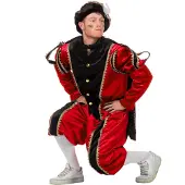 Coppens Piet fluweel rood | Maat 54 |