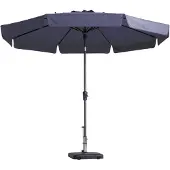Madison Flores stokparasol Ø 300cm | Safier Blue