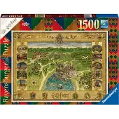 Ravensburger puzzel Harry Potter Hogwarts Map - Legpuzzel - 1500 stukjess