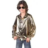 Coppens Blouse folie goud | Maat 164 |