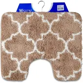 Wicotex Toiletmat Marseille taupe 50x60cm taupe Acryl Badkamermat