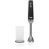 Princess 01.221229.01.001: Staafmixer, 0,7 liter, 1 meter, 1200 watt, zwart, roestvrij staal