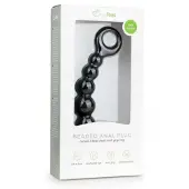 Easytoys Anal Collection Zwarte anale plug met kralen