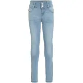 Cars high waist skinny jeans Amazing bleached used Blauw Meisjes Stretchdenim - maat 116
